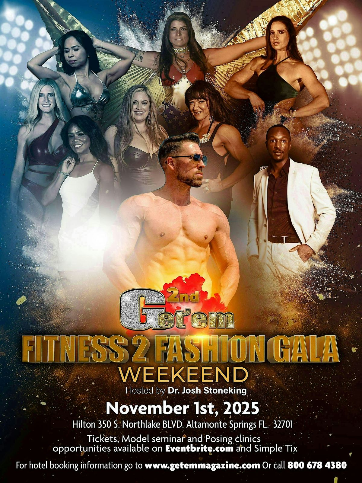 Get'em 2nd Annual 2025 Fitness To Fashion Gala Weekend 10/31-11/2, 31 October | Event in Altamonte Springs