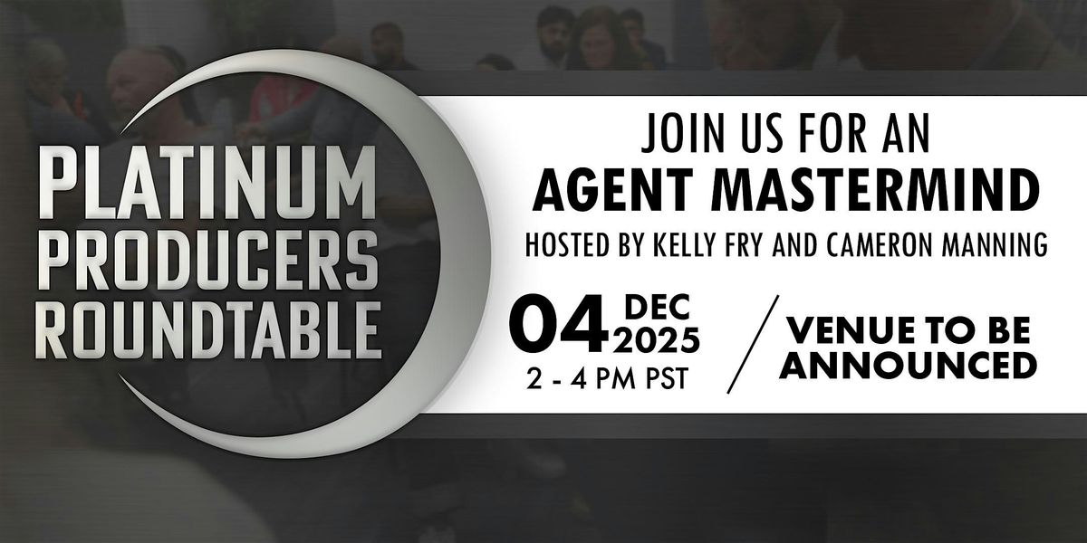 Platinum Producers Roundtable - December 2025, 4 December | Event in Port Coquitlam | AllEvents