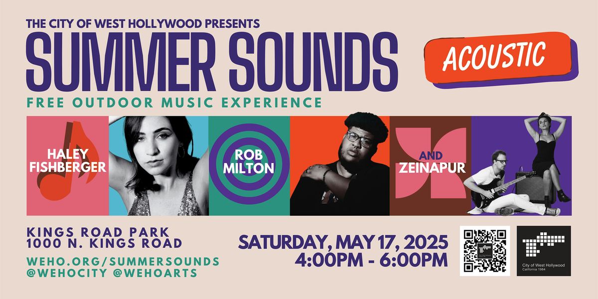 Summer Sounds Acoustic - Free Outdoor Music Experience!, 17 May | Event in West Hollywood | AllEvents