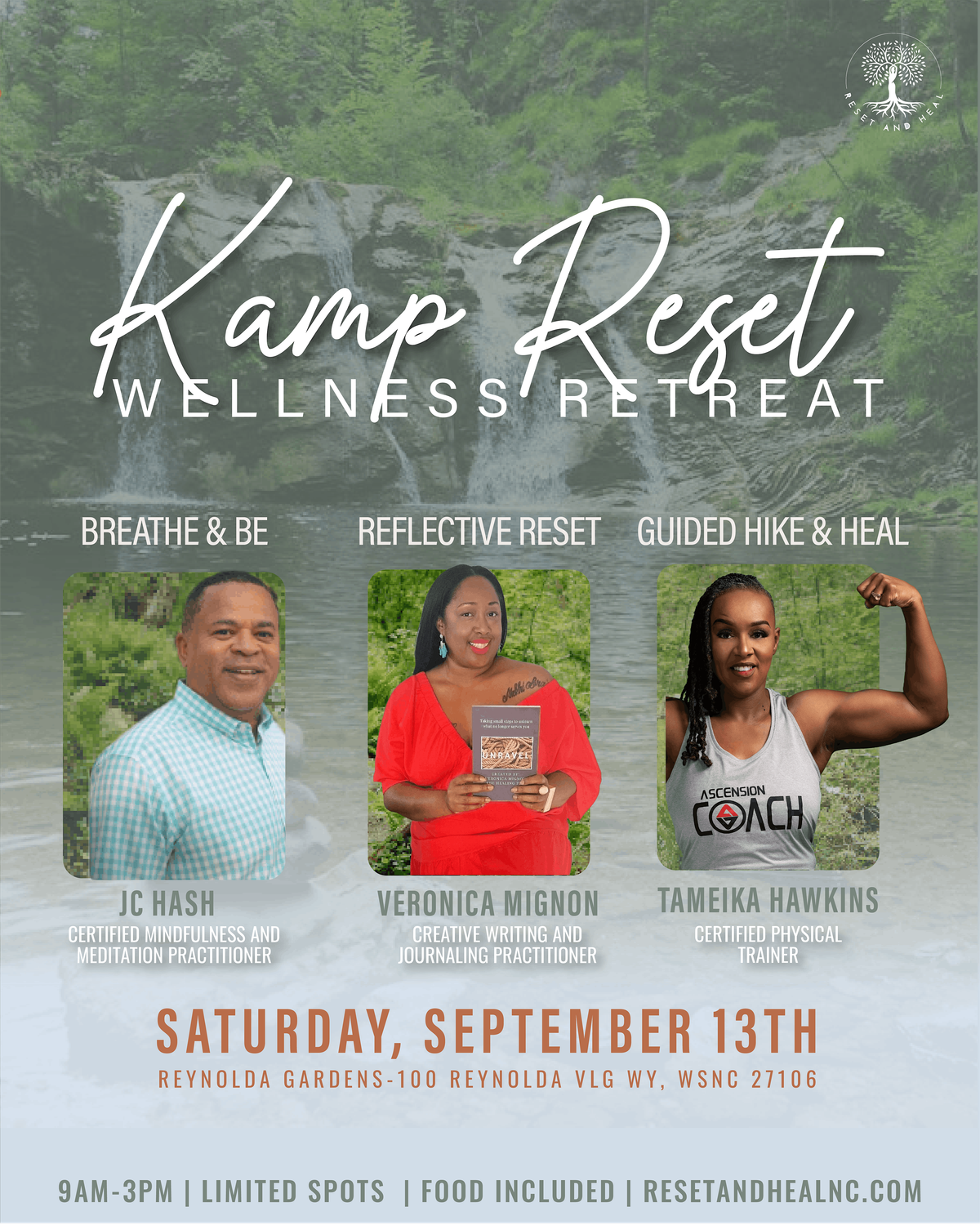 Kamp Reset: A Wellness Day Retreat, 13 September | Event in Winston-Salem | AllEvents