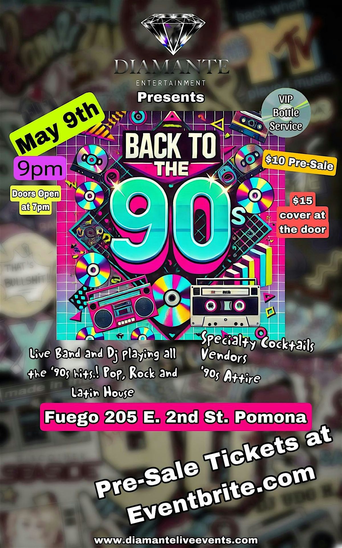 Back To The 90s, 9 May | Event in Pomona | AllEvents