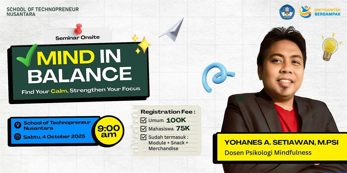 Mind In Balance – Find Your Calm, Strengthen Your Focus | Event in Kec. Kalideres | AllEvents
