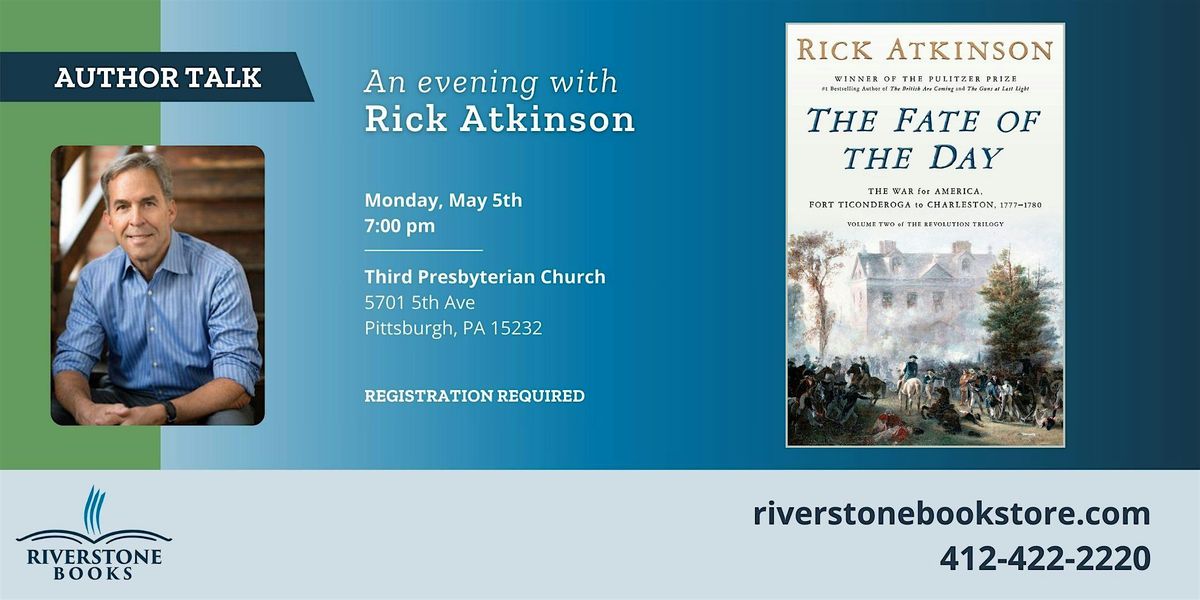 An Evening with Author Rick Atkinson, 5 May | Event in Pittsburgh | AllEvents