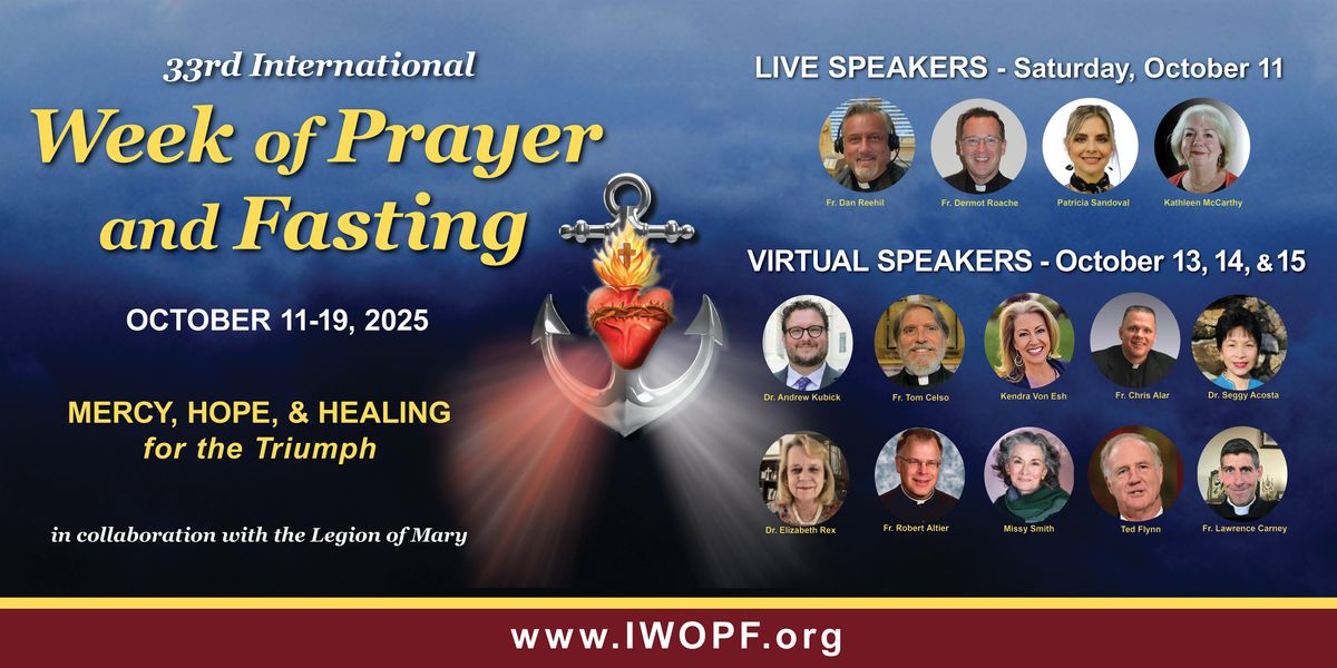 Opening Day of the International Week of Prayer and Fasting Oct. 11, 2025, 11 October | Event in Washington