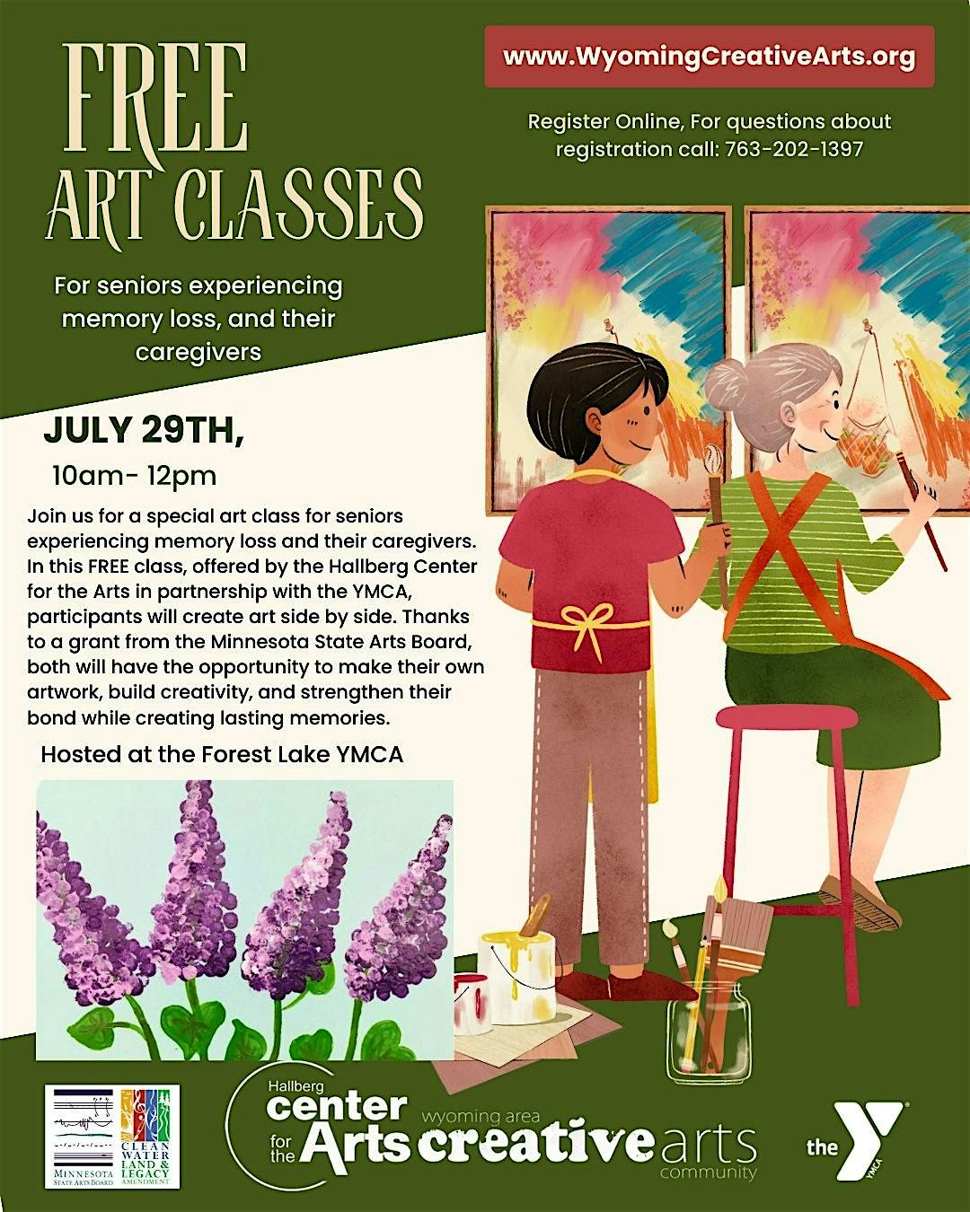 Free Art Classes- For Seniors with Memory Loss, 29 July | Event in Forest Lake | AllEvents