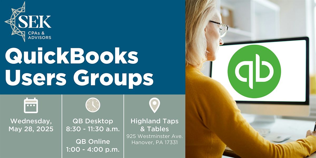 QuickBooks Users Groups, 28 May | Event in Hanover | AllEvents