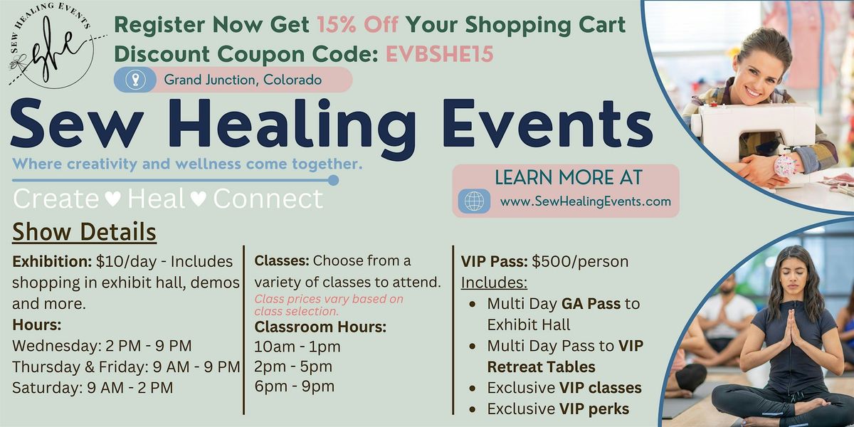 Sew Healing Retreat & Expo, 18 June | Event in Grand Junction | AllEvents