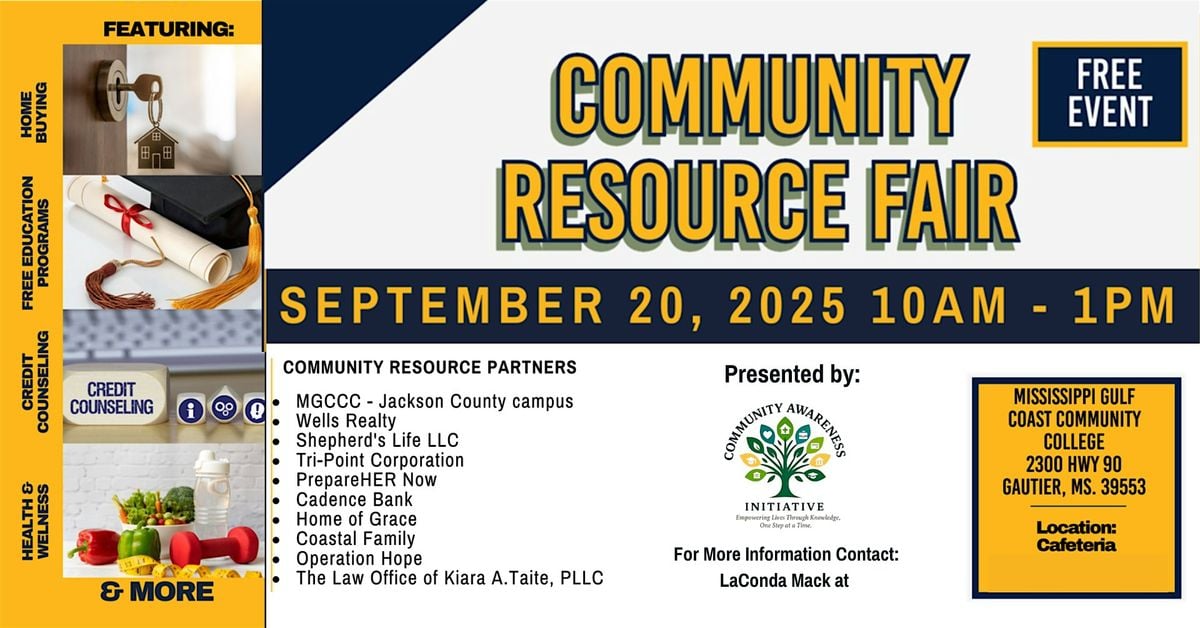 Community Resource Fair, 20 September | Event in Gautier | AllEvents