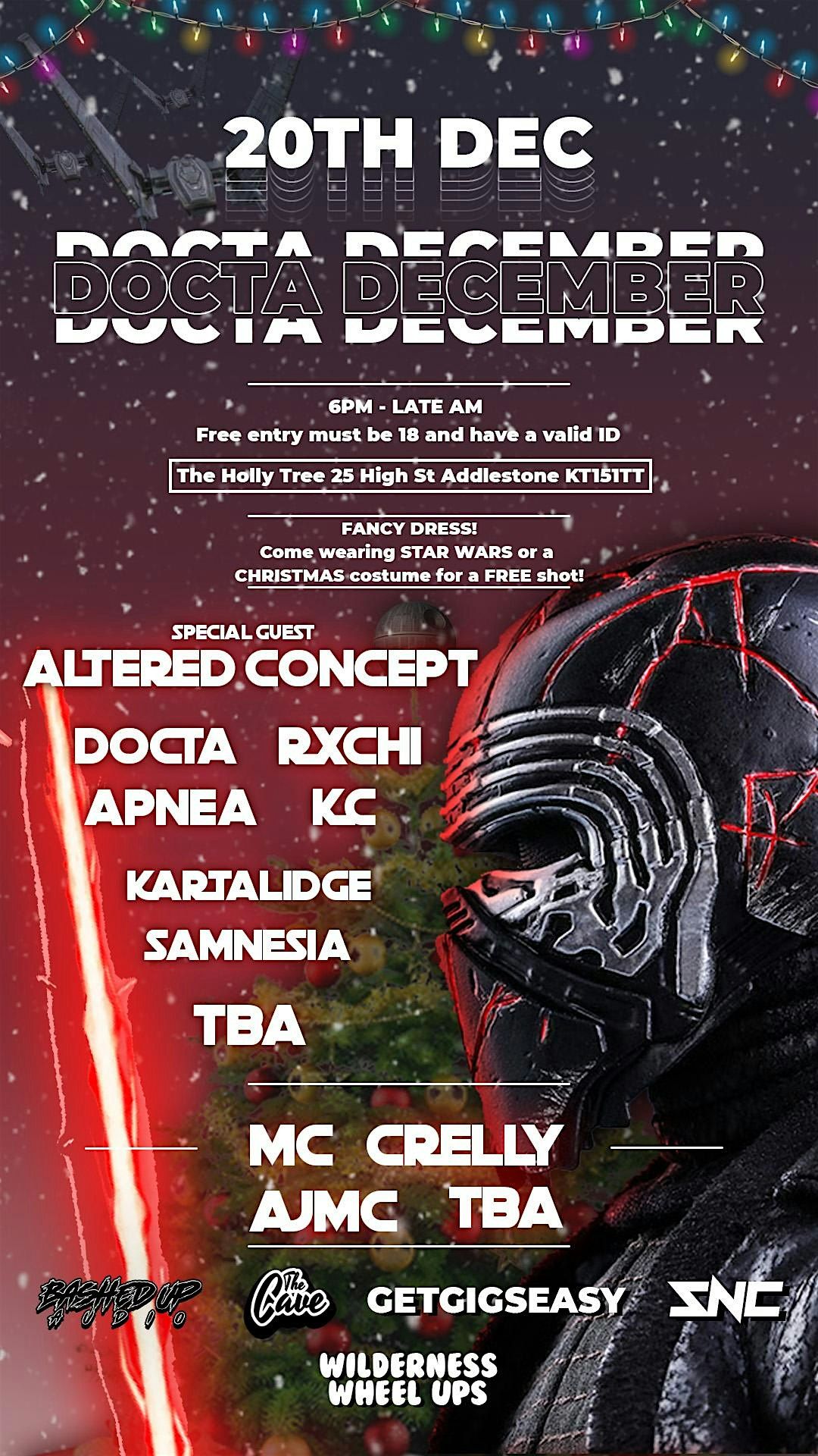 DOCTA DECEMBER 2025, 20 December | Event in Addlestone | AllEvents