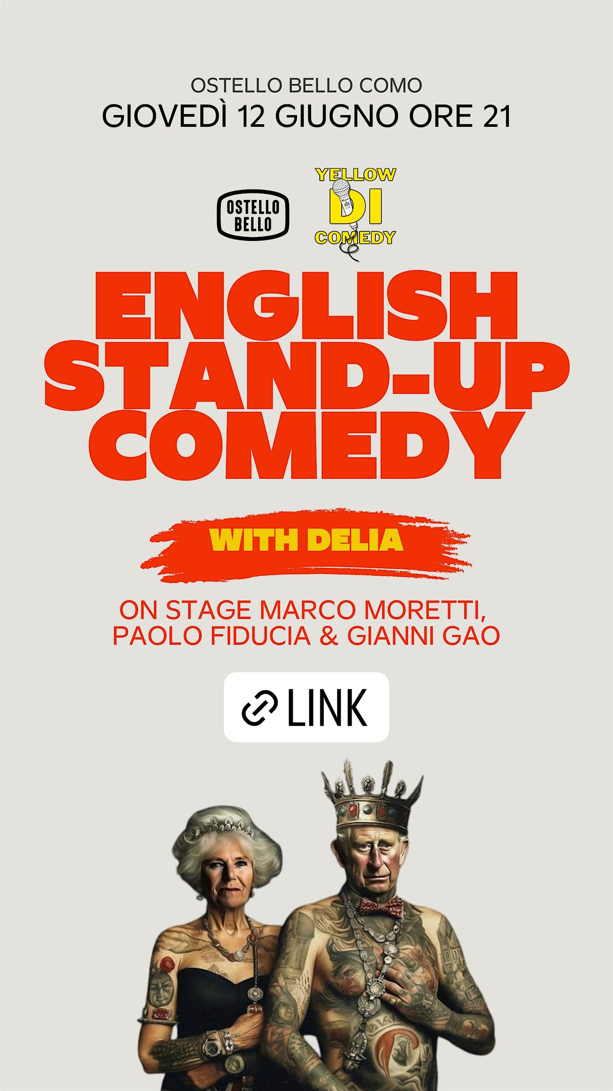 English Stand-up Comedy Night! • Ostello Bello Como, 25 September | Event in Como | AllEvents