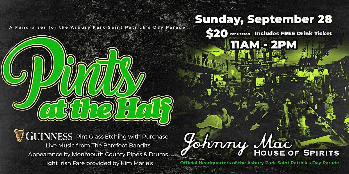 Pints at the Half, 28 September | Event in Asbury Park | AllEvents