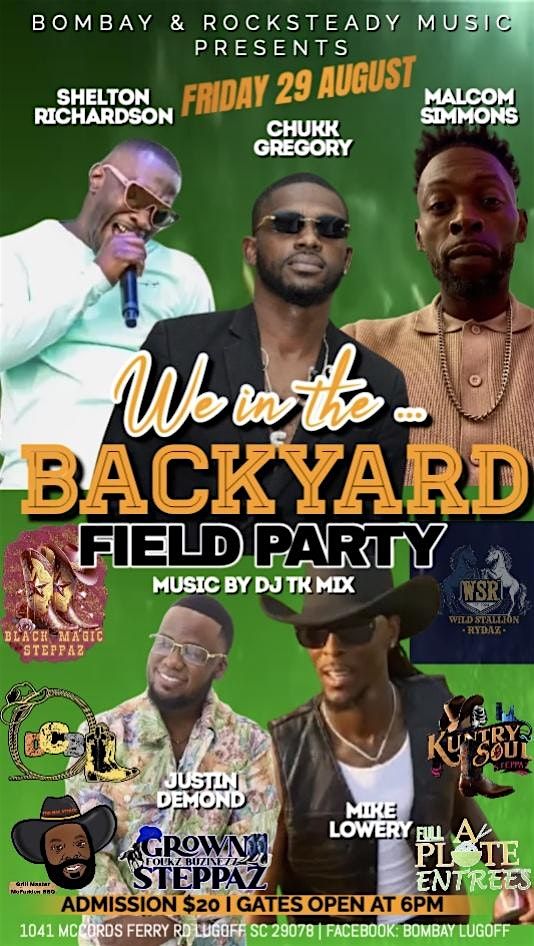Backyard Field Party, 29 August | Event in Lugoff | AllEvents
