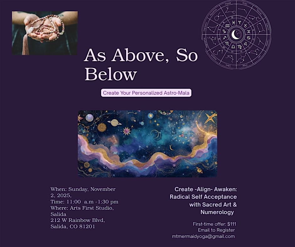 Astro-Mala Making Workshop, 2 November | Event in Salida | AllEvents