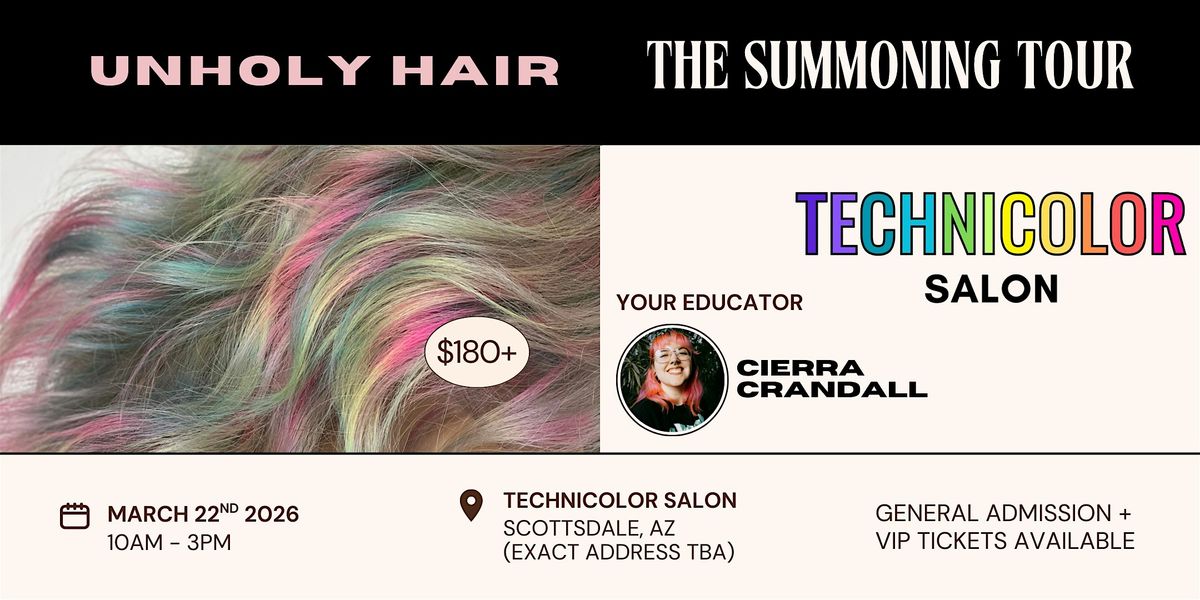 THE SUMMONING TOUR -- Technicolor Salon, Scottsdale AZ, 22 March | Event in Scottsdale | AllEvents