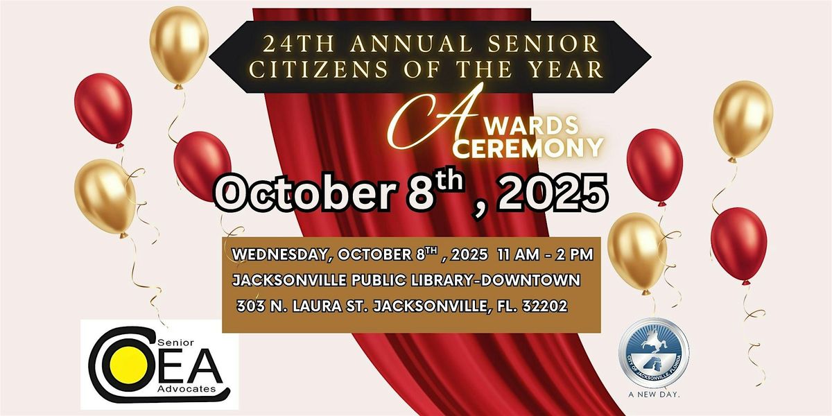24th Annual Senior Citizens of the Year  (No Eventbrite Tickets Allowed), 8 October | Event in Jacksonville