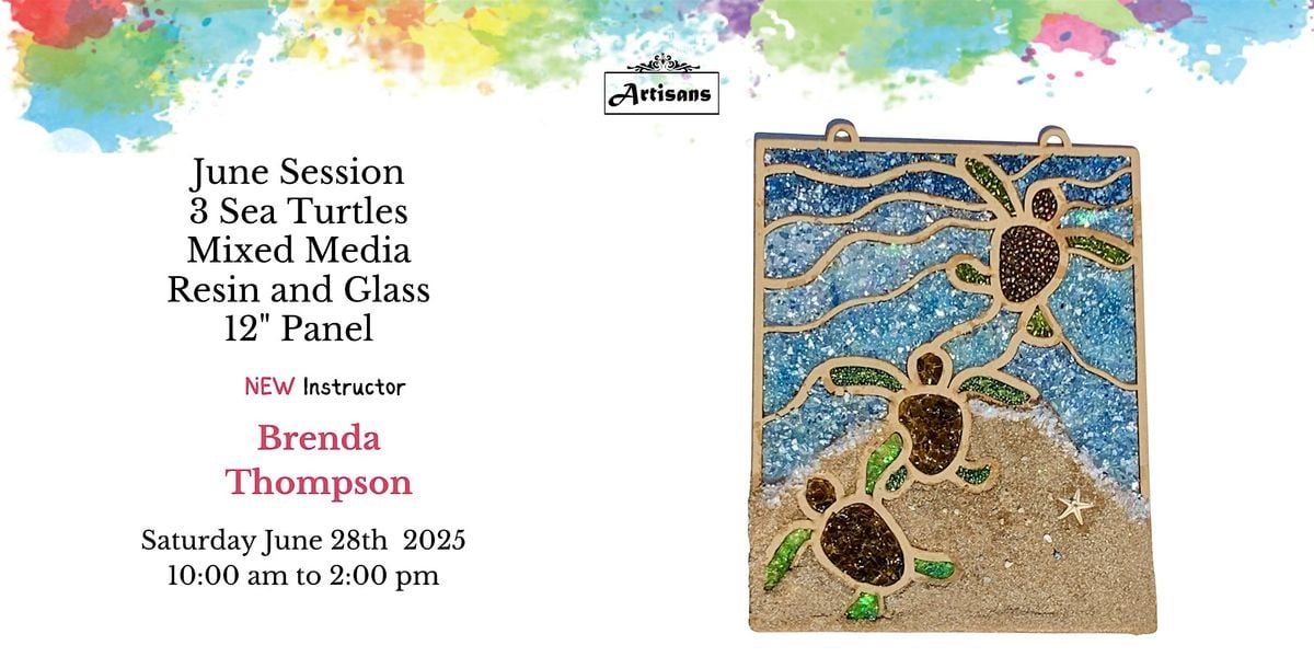 June Session  3 Sea Turtles Resin Panel, 28 June | Event in Mount Dora | AllEvents
