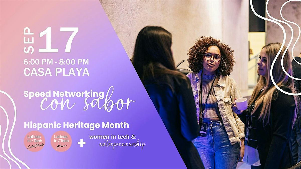 Speed Networking Con Sabor: LiT + WTE Celebrate Hispanic Heritage, 17 September | Event in Fort Lauderdale