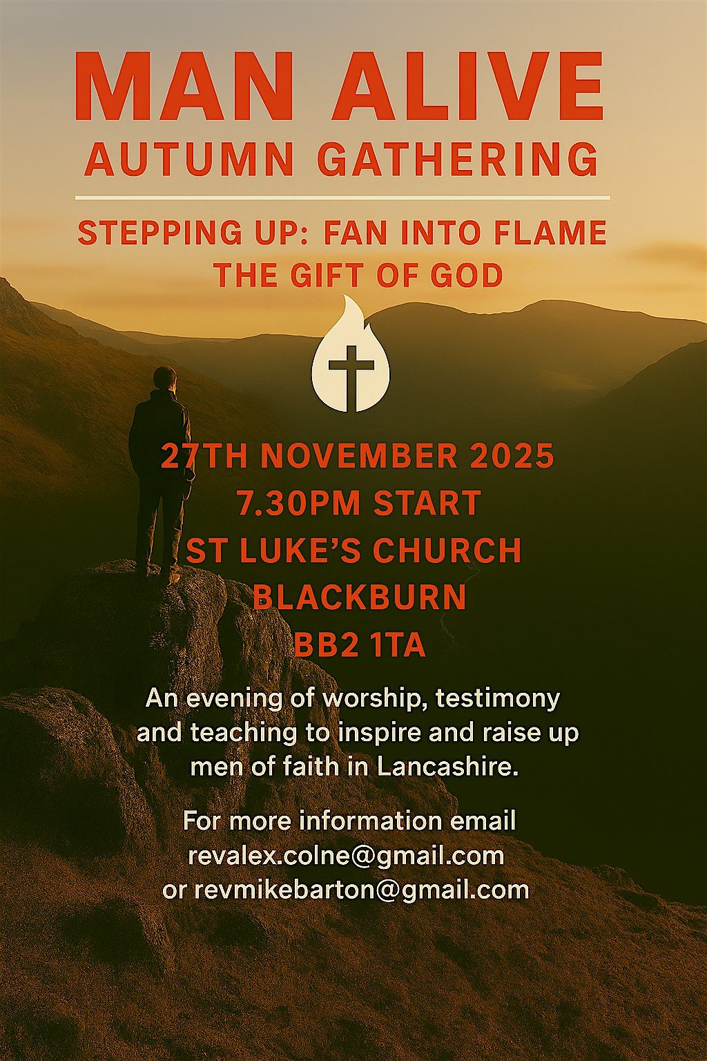 Man Alive: Autumn Gathering, 27 November | Event in Blackburn | AllEvents
