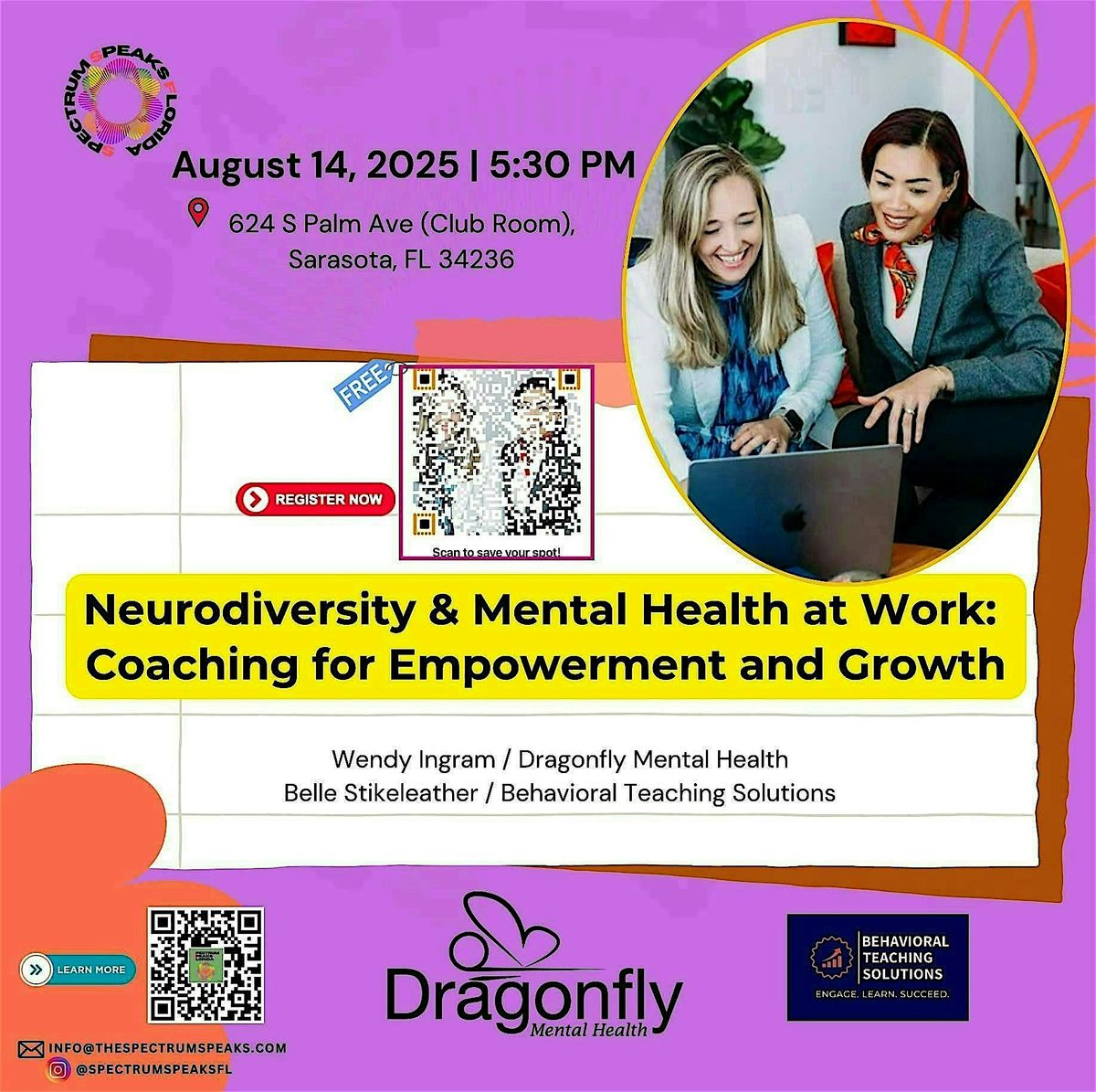 Neurodiversity & Mental Health at Work: Coaching for Empowerment and Growth, 14 August | Event in Sarasota