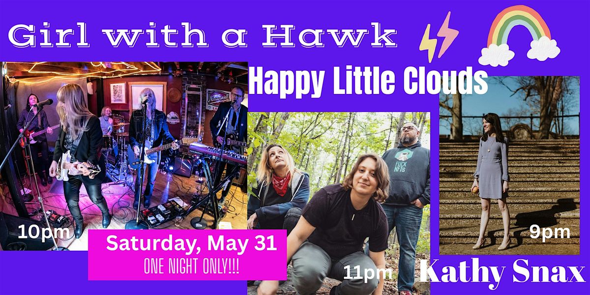 Girl With A Hawk/Happy Little Clouds/Kathy Snax Band, 31 May | Event in Cambridge | AllEvents