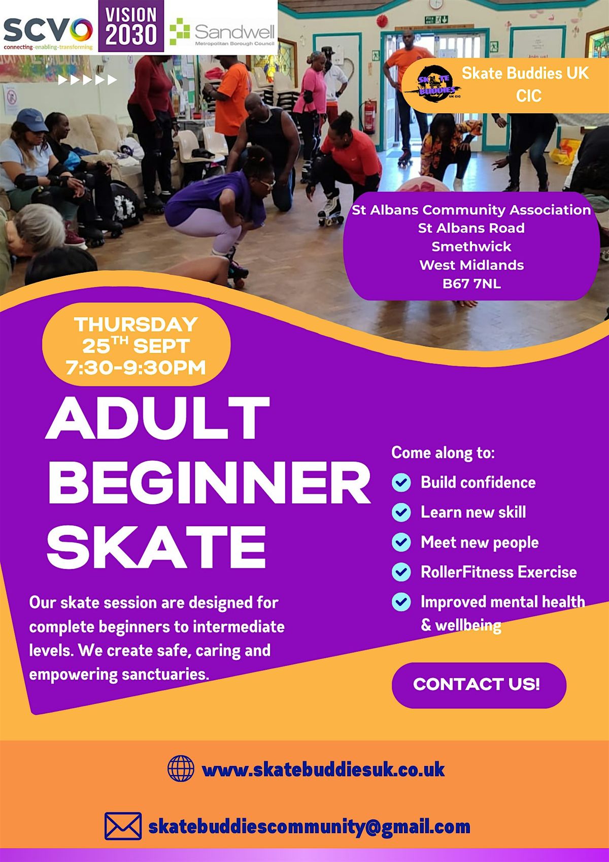 Adult Roller Skating Session - Sandwell, 23 October | Event in Smethwick | AllEvents