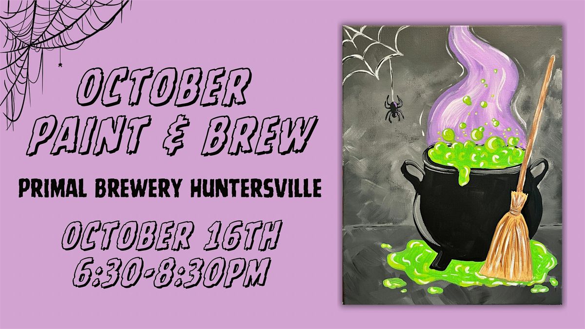 October Paint &  Brew @ Primal Brewery Huntersville, 16 October | Event in Huntersville | AllEvents