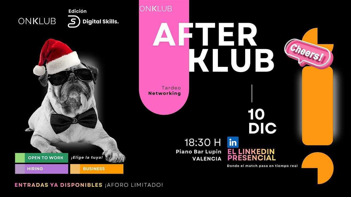 AFTERKLUB - Evento networking, 10 December | Event in Valencia | AllEvents