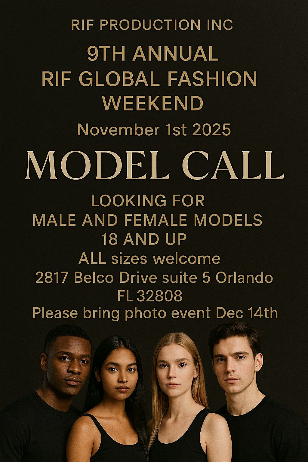 Model Casting Call, 1 November | Event in Orlando | AllEvents