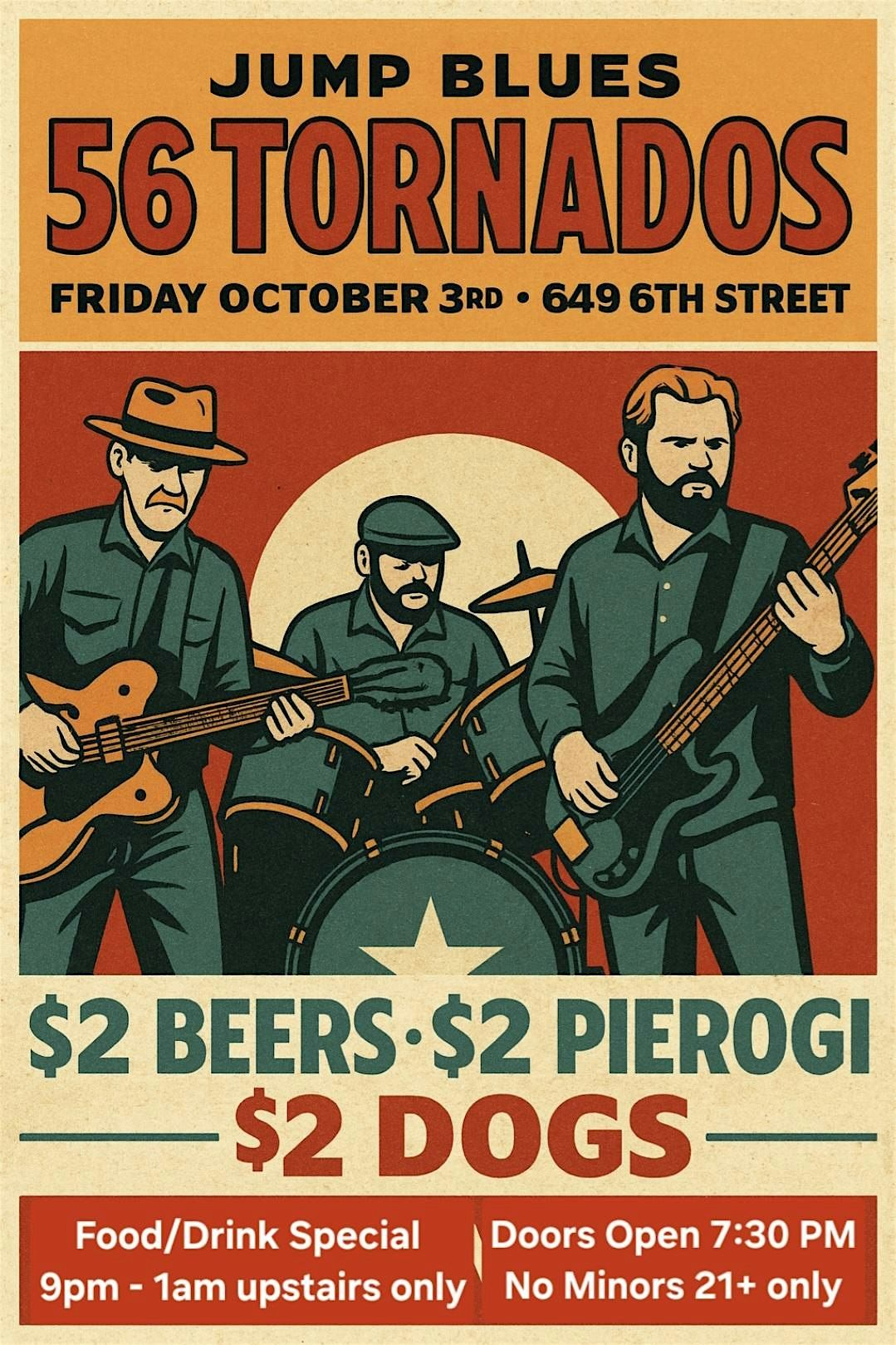 56 Tornados live at St. Casimirs, 3 October | Event in Grand Rapids | AllEvents