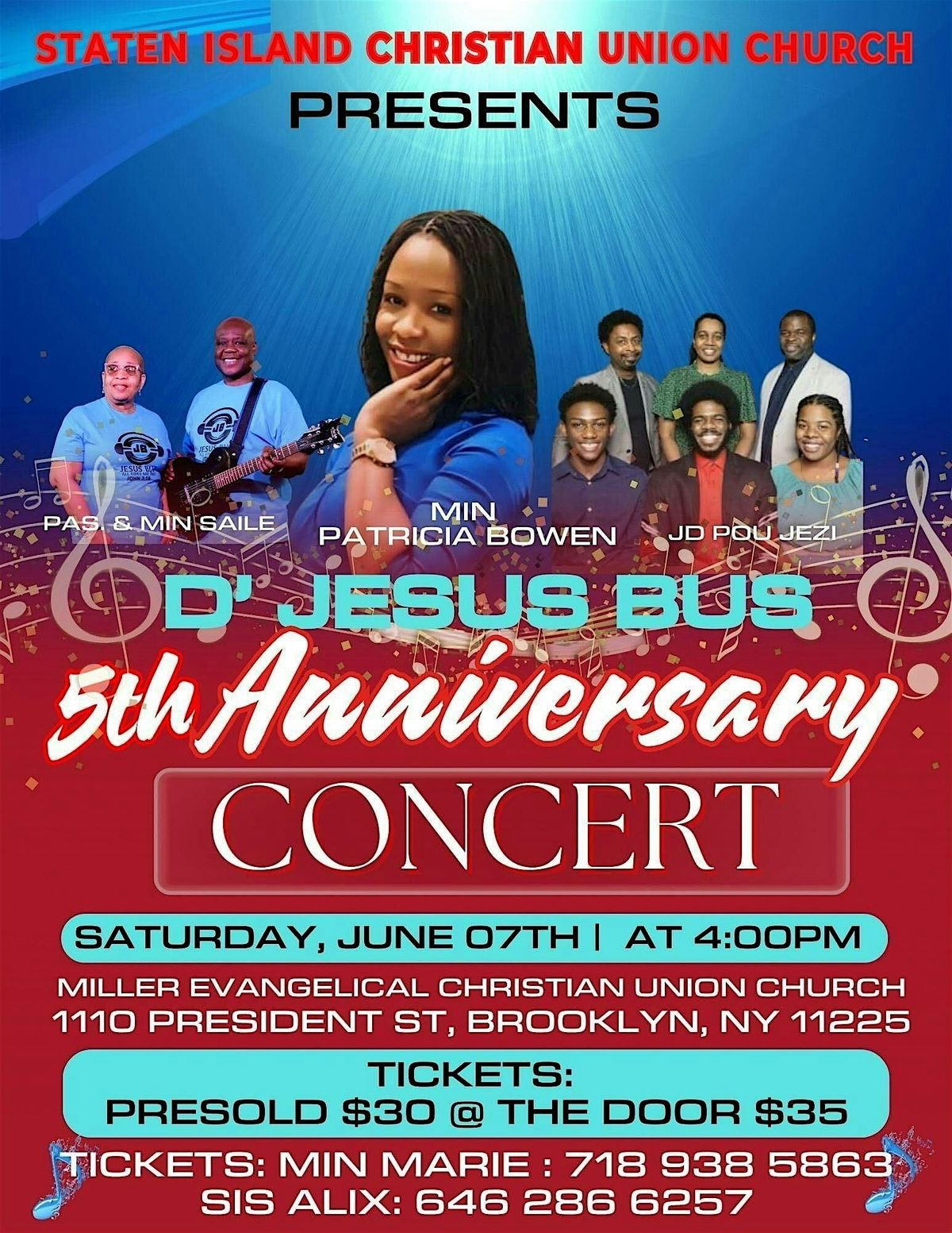 D' Jesus Bus 5th Anniversary Concert, 7 June | Event in Brooklyn | AllEvents