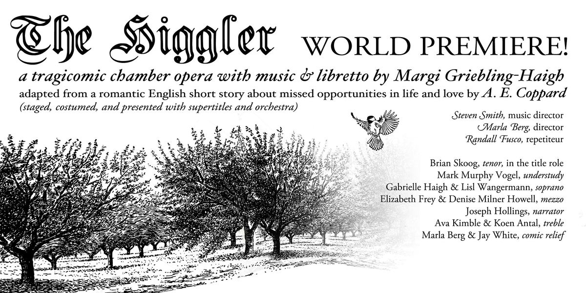 The Higgler: World Premiere of Chamber Opera in Two Acts, 7 June | Event in Cleveland Heights | AllEvents