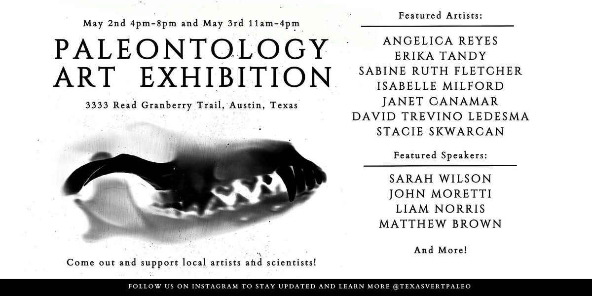 Vertebrate Paleontology Art Exhibition | Saturday, May 3rd, 3 May | Event in Austin | AllEvents