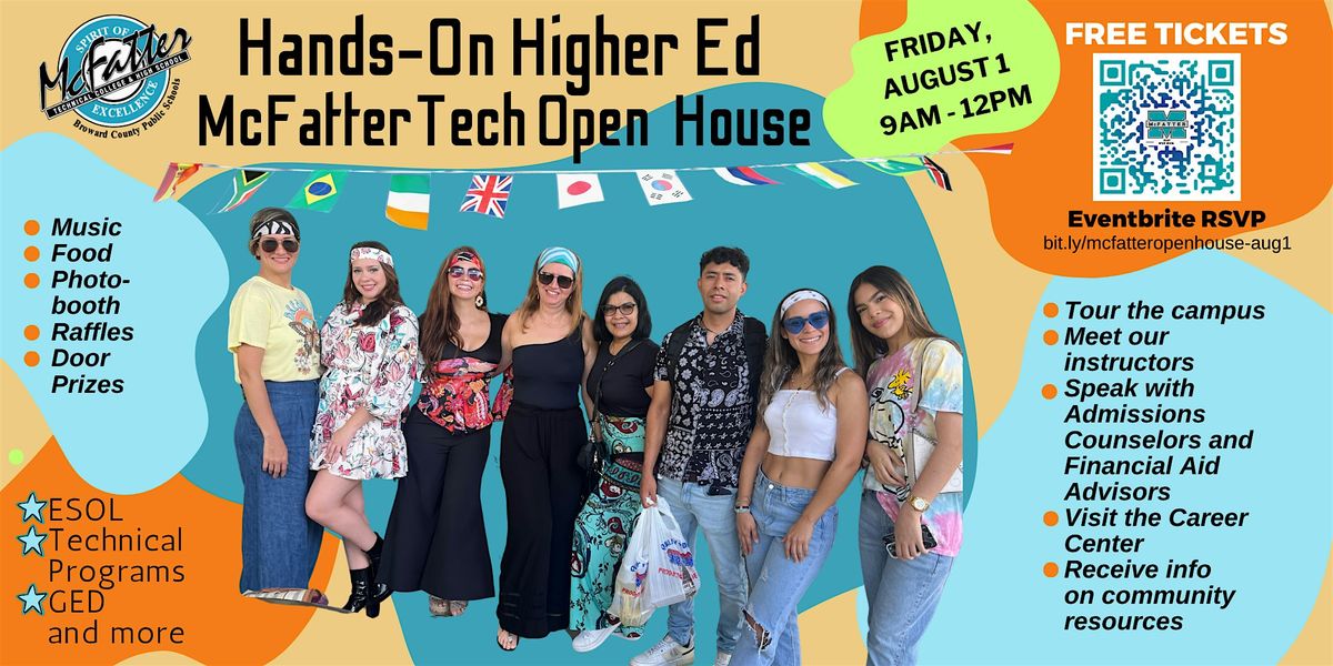 2025 McFatterTech Open House, 1 August | Event in Davie | AllEvents