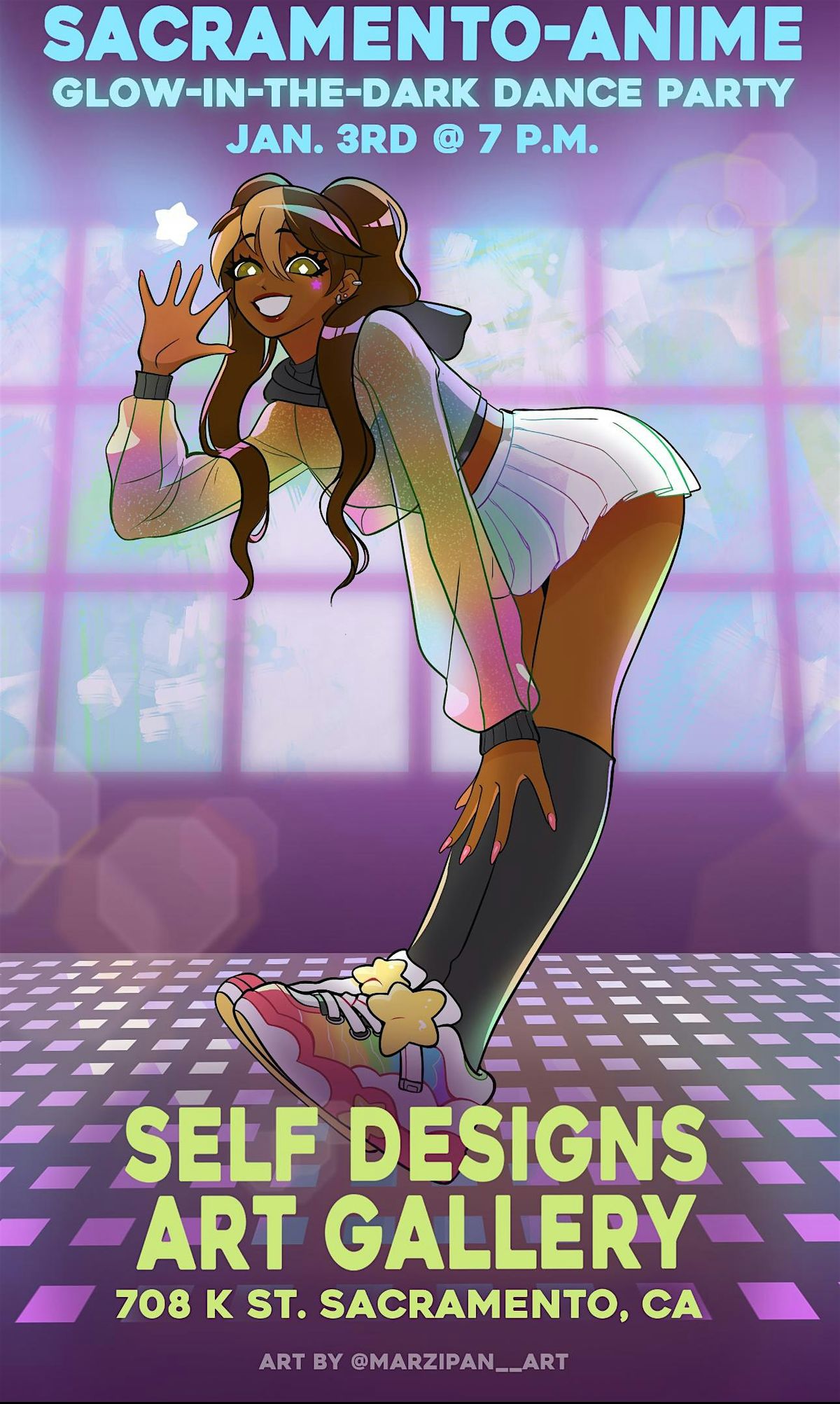 SACRAMENTO ANIME GLOW IN THE DARK DANCE PARTY!!, 3 January | Event in Sacramento | AllEvents