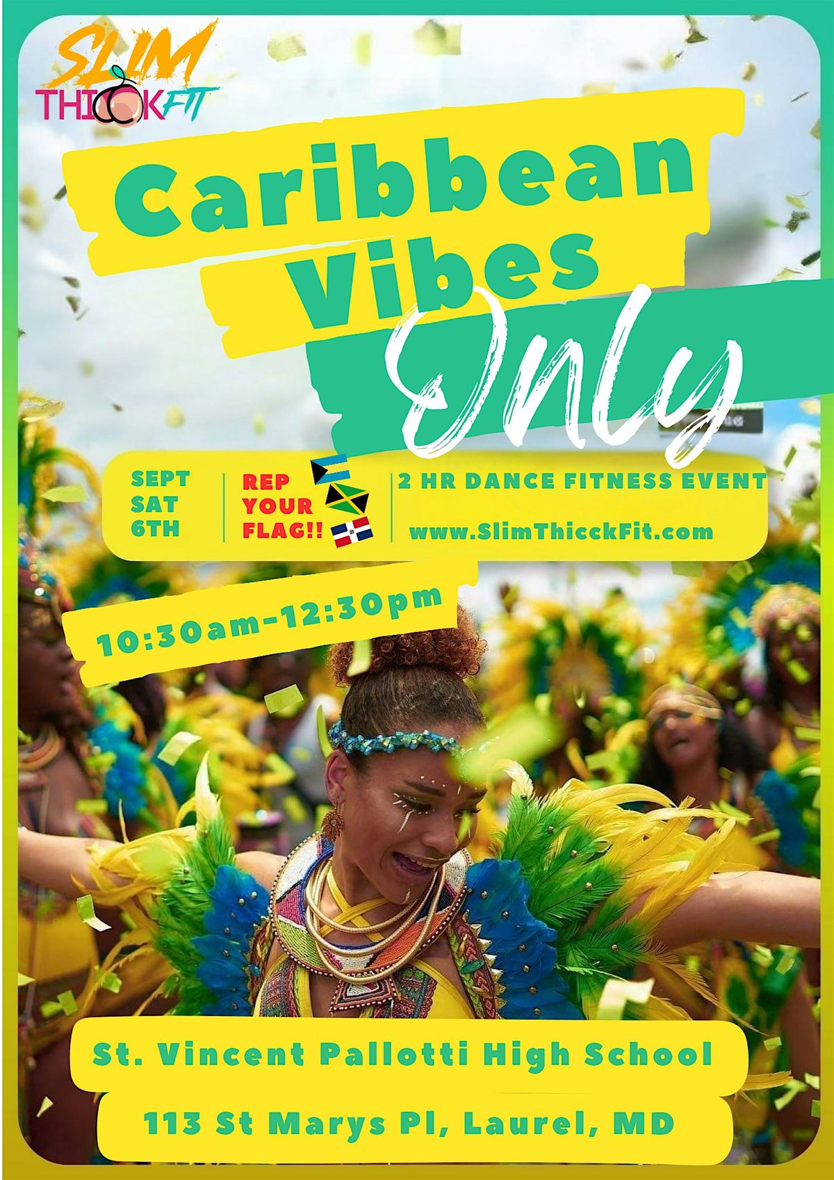 Caribbean Vibes ONLY Dance Fitness Event, 6 September | Event in Laurel | AllEvents