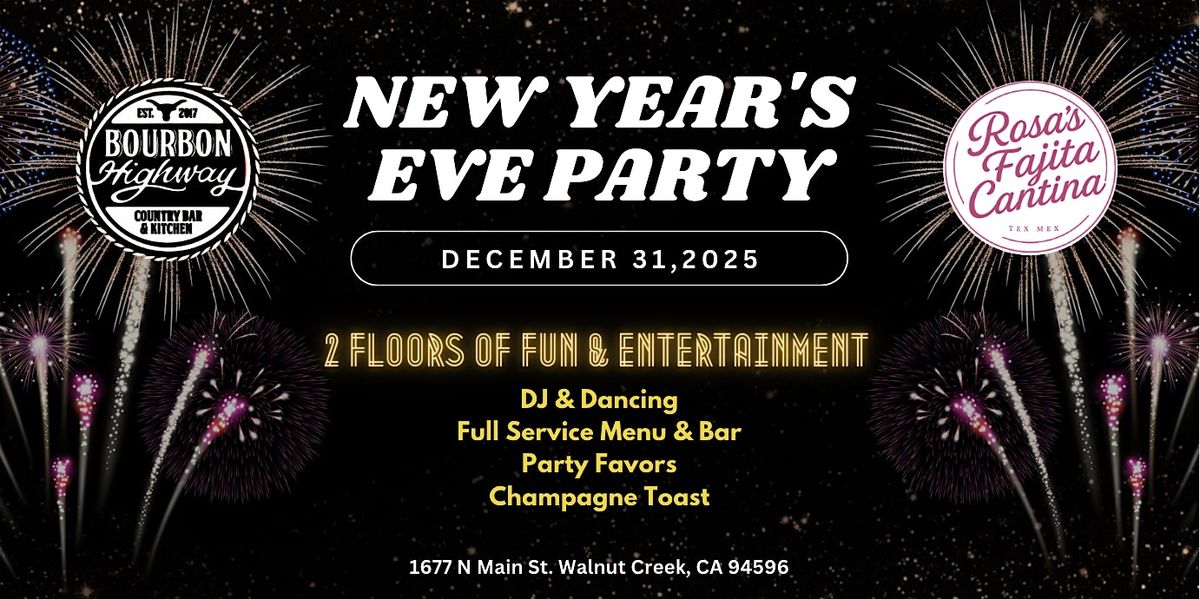 New Years Eve Party  at Bourbon Highway, 31 December | Event in Walnut Creek | AllEvents