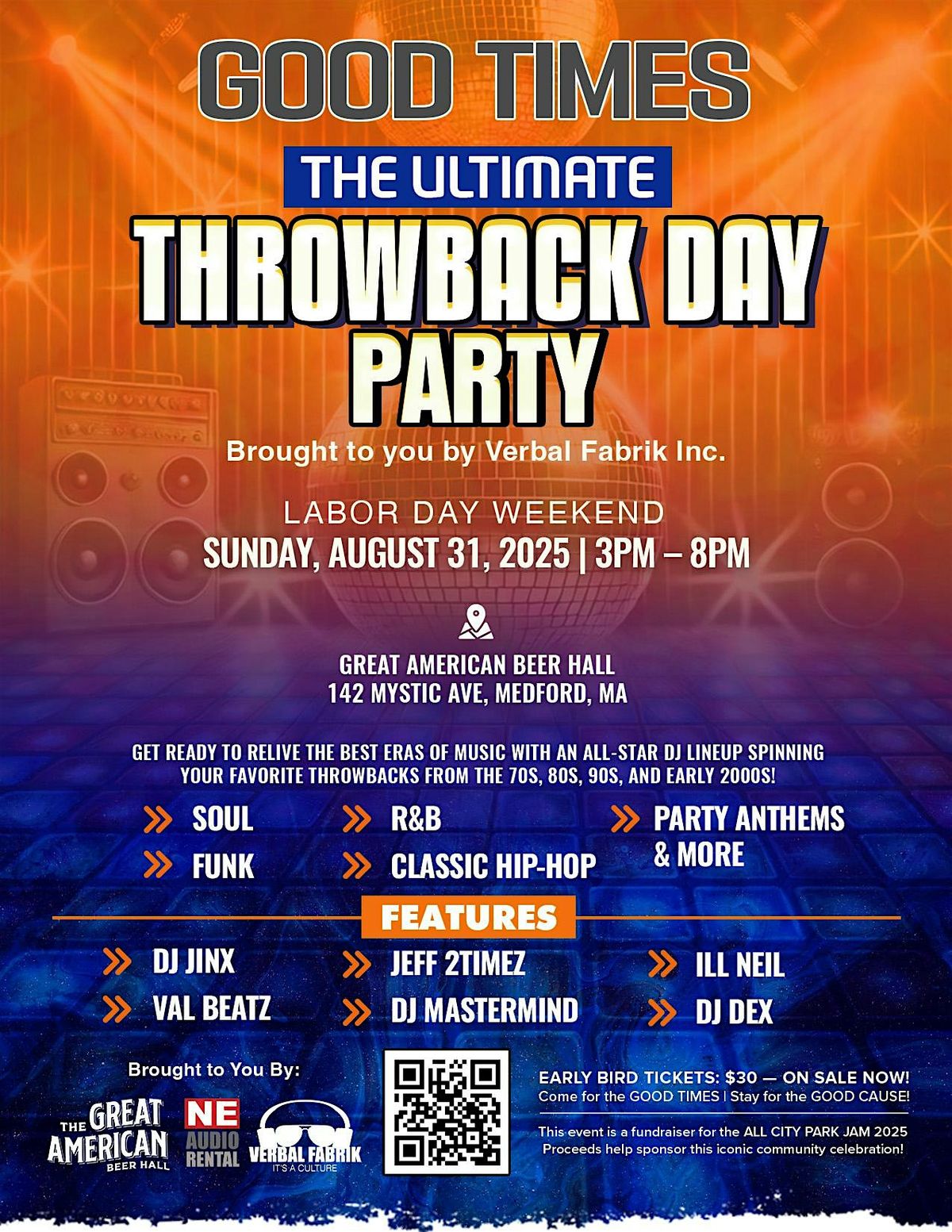 "GOOD TIMES"  The Ultimate Throwback Day Party | Event in Medford | AllEvents