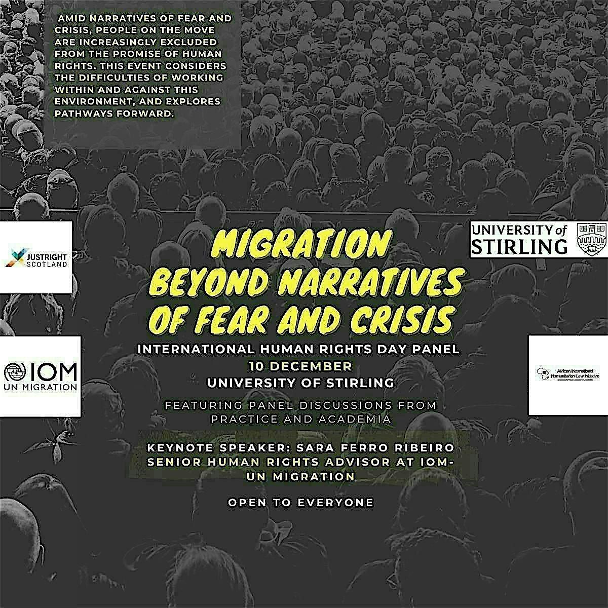 Human Rights Day 2025: Migration Beyond Narratives of Fear and Crisis | Event in Stirling | AllEvents