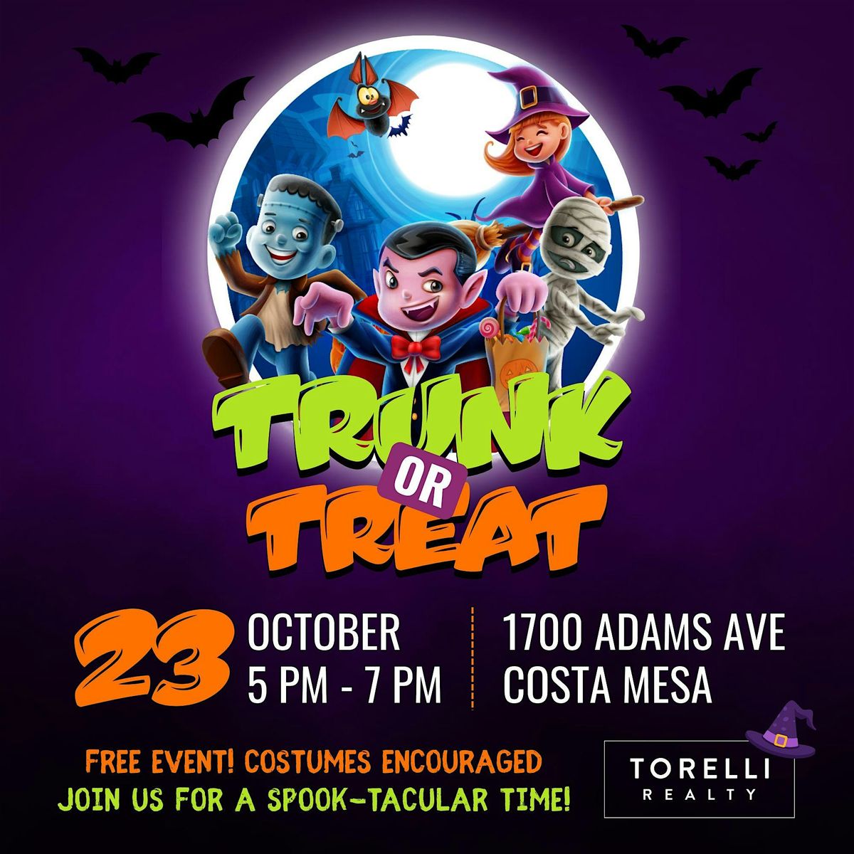 Torelli Realty Presents: Trunk or Treat, 23 October | Event in Costa Mesa | AllEvents