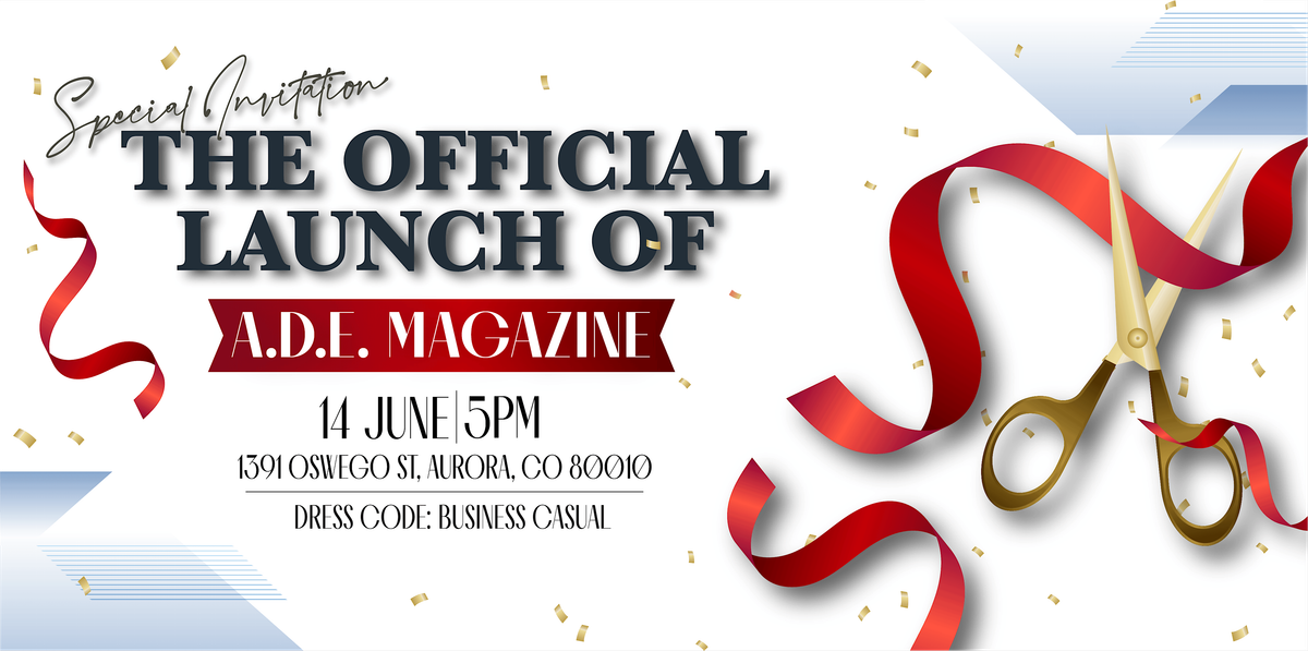 A.D.E. Magazine Launch Event, 14 June | Event in Aurora | AllEvents