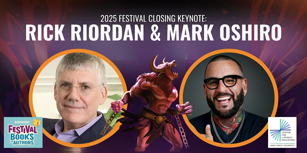 2025 Festival Closing Keynote: Rick Riordan & Mark Oshiro, 28 September | Event in Winston-Salem | AllEvents