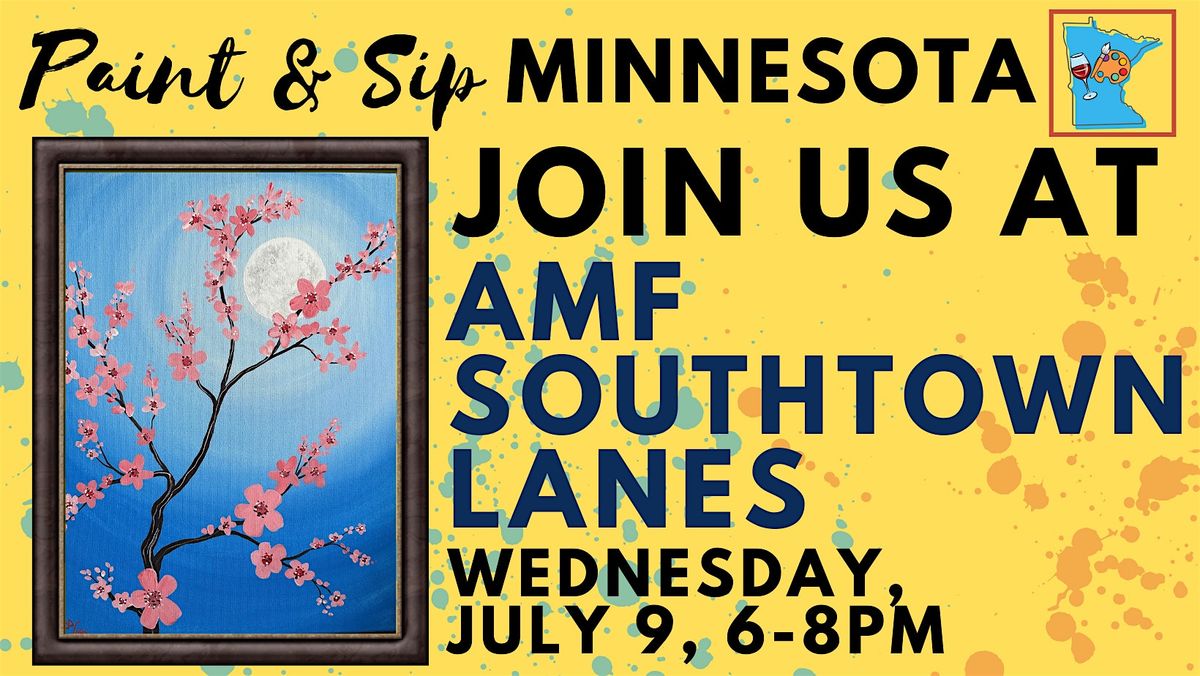 July 9 Paint & Sip at AMF Southtown Lanes, 9 July | Event in Bloomington | AllEvents