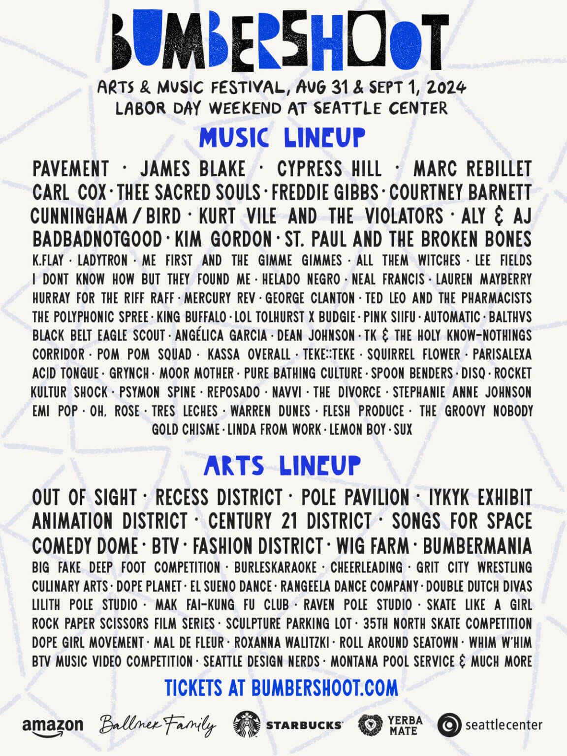 2026 Bumbershoot Music and Arts Festival - 2 Day Pass at Seattle Center, 5 September | Event in Seattle | AllEvents