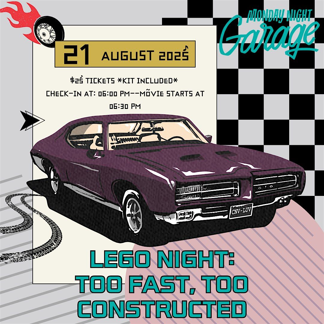 Lego Night: Too Fast, Too Constructed, 21 August | Event in Atlanta | AllEvents