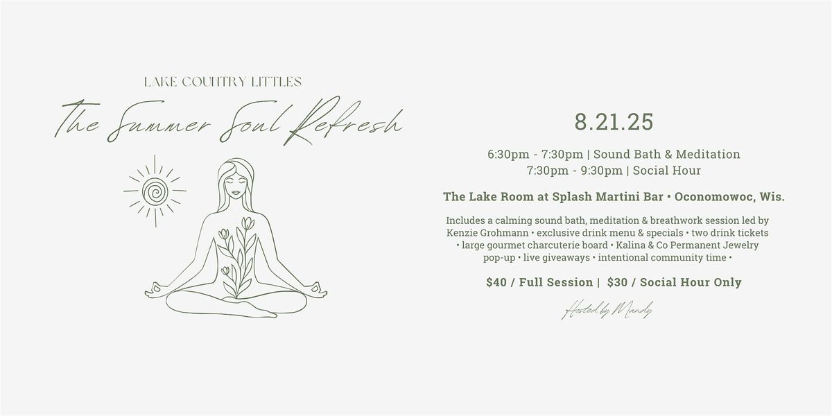 The Summer Soul Refresh, 21 August | Event in Oconomowoc | AllEvents