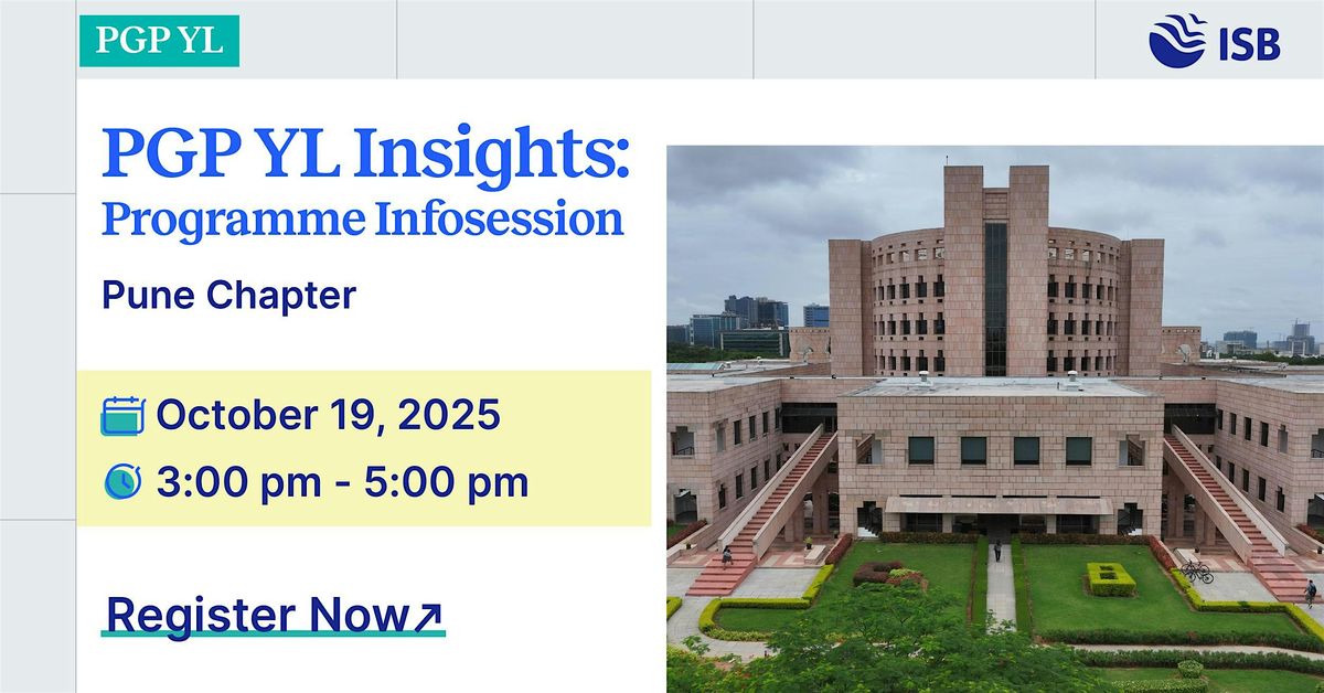 PGP YL Insights: Discover your Path to Next-Gen Leadership, 19 October | Event in - | AllEvents
