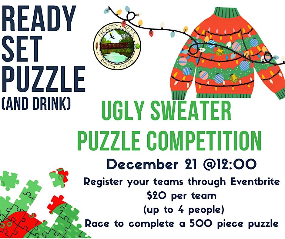 Puzzle Competition-Ugly Sweater, 21 December | Event in New Lenox | AllEvents