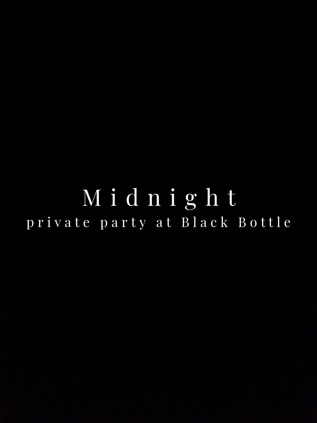 Midnight: New Year's Eve