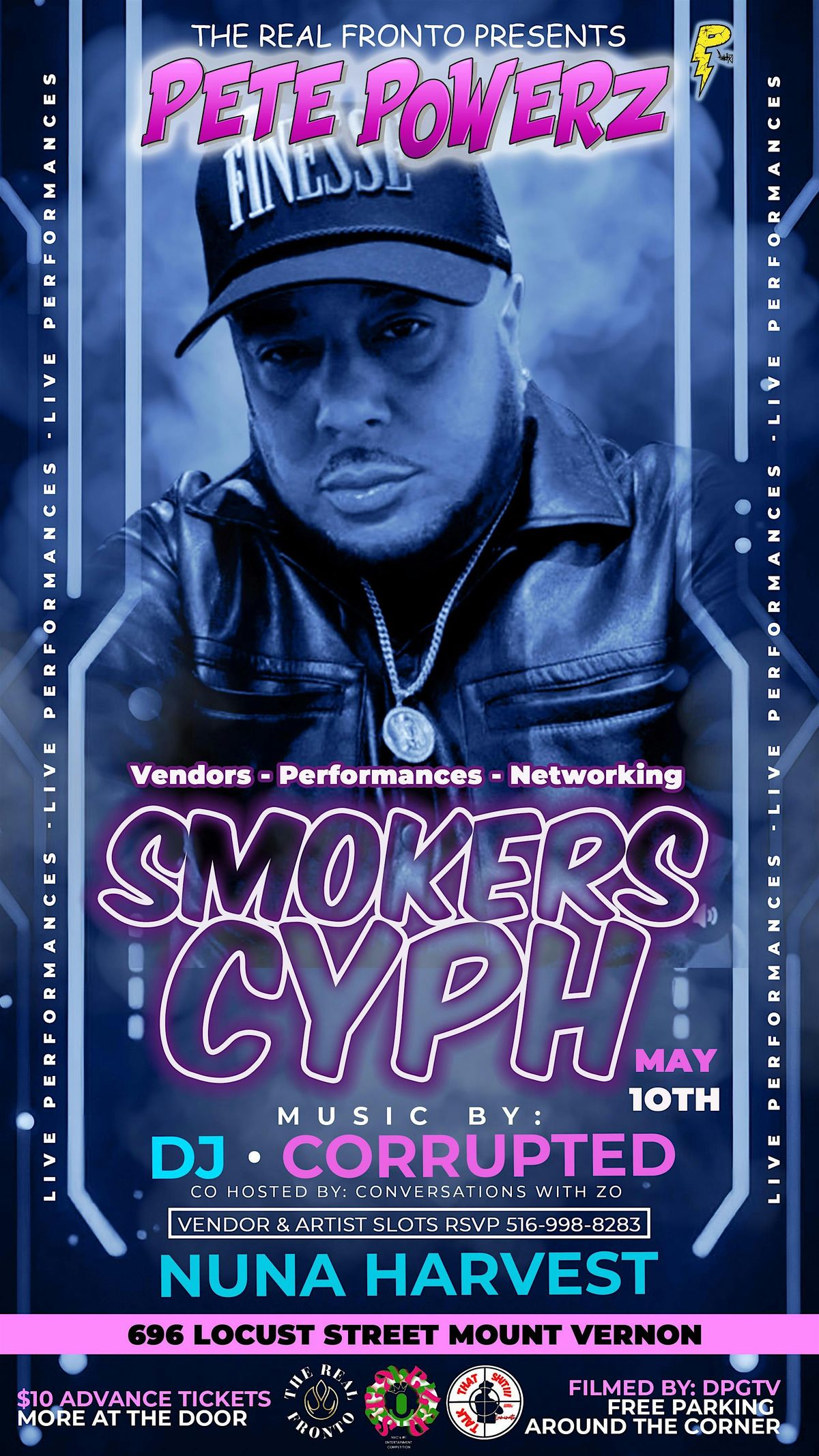THE REAL FRONTO SMOKERS CYPH / NETWORKING EVENT, 10 May | Event in Mount Vernon | AllEvents