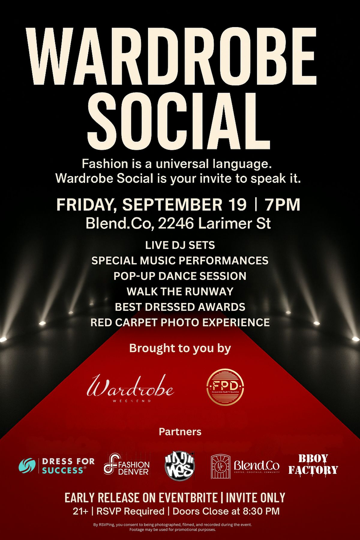 Wardrobe Social, 19 September | Event in Denver | AllEvents